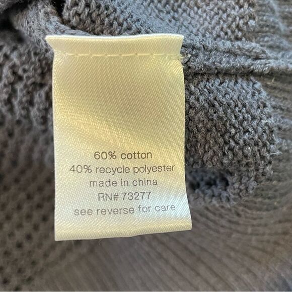 EUC Elizabeth & James Slate Blue Women’s Crochet Cardigan Sz. M - Picture 4 of 5